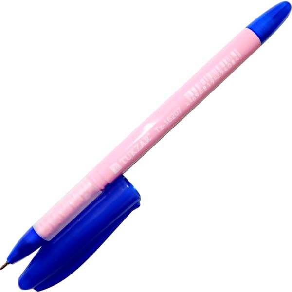 Ручка шариковая синяя, 0.7 мм "игла", четырехгранная, рифл. грип, TUKZAR Oil pen Розовая Ручка шариковая синяя, 0.7 мм "игла", четырехгранная, рифл. грип, TUKZAR Oil pen Розовая