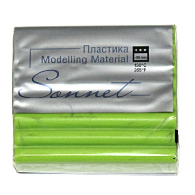 Пластика (полимерная глина) СОНЕТ, запекаемая, 56 г, фисташковая Акция!