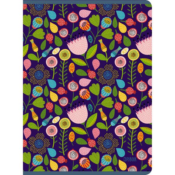 Тетрадь А4, клетка, 48 л., на скобе, 60 г/м², твин-лак, печать по метал. пленке, Listoff Краски лета