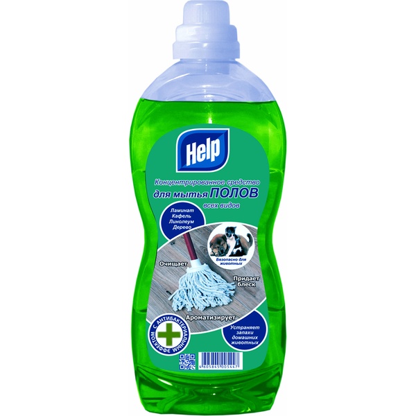 Средство для мытья полов HELP, 1000 мл., концентрат