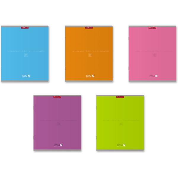 Тетрадь А5, клетка, 96 л., на скобе, 60 г/м², ErichKrause МС-7_5 дизайнов