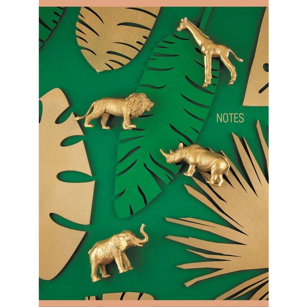 Тетрадь А4, клетка, 60 л., на скобе, 60 г/м², мат. лам., выб. лак, Listoff Gold glitter №3