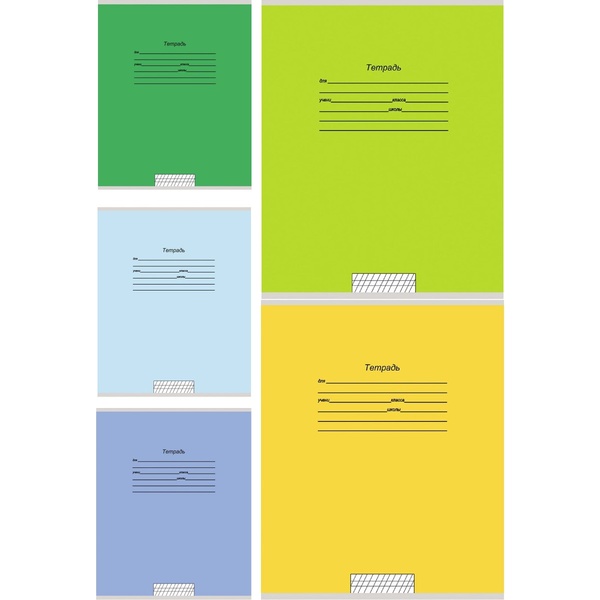 Тетрадь А5, частая косая линия, 12 л., на скобе, 60 г/м², мел. облож., Prof-Press Учусь на отлично-2_5 дизайнов