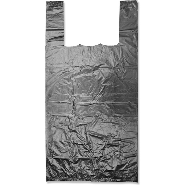 Пакет-майка 30*60*16 см, ПНД 15 мкм, черный (100 шт.)