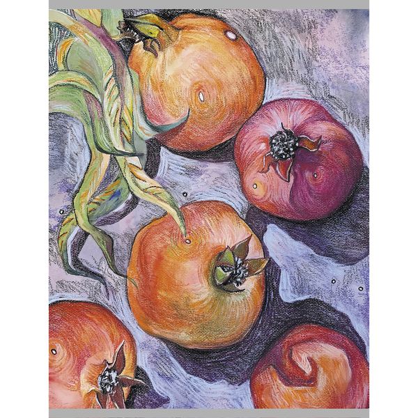 Тетрадь А4, клетка, 48 л., на скобе, 60 г/м², мат. лам., Listoff Спелые гранаты