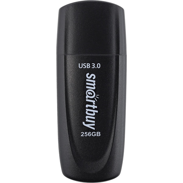 Флеш-накопитель USB 3.0/3.1, 256 ГБ, Smartbuy Scout Black/черный