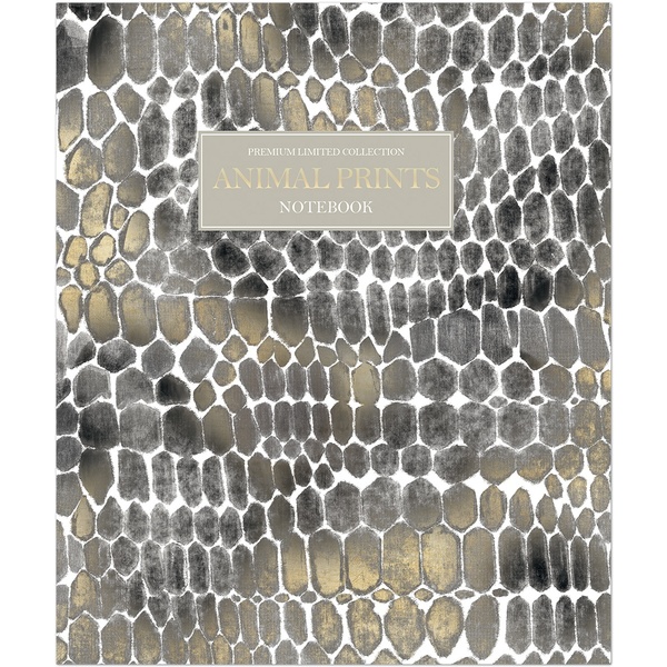 Тетрадь А5, клетка, 48 л., на скобе, 60 г/м², софт-тач, ПОЛИНОМ Animal Prints_4 дизайна  Акция!