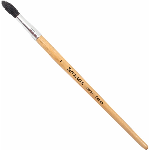 Кисть белка N 7 круглая BRAUBERG  Акция!