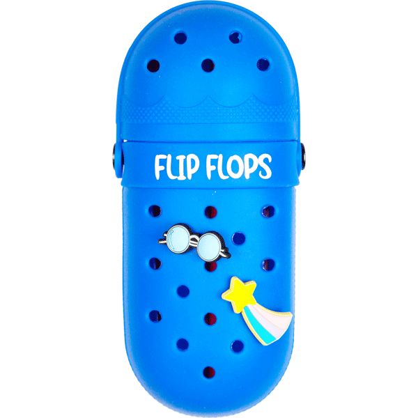 Пенал-тубус 1 отд., на молнии, 200*80*40 мм, EVA, с отверстиями для значков, deVENTE Flip Flops Акция!