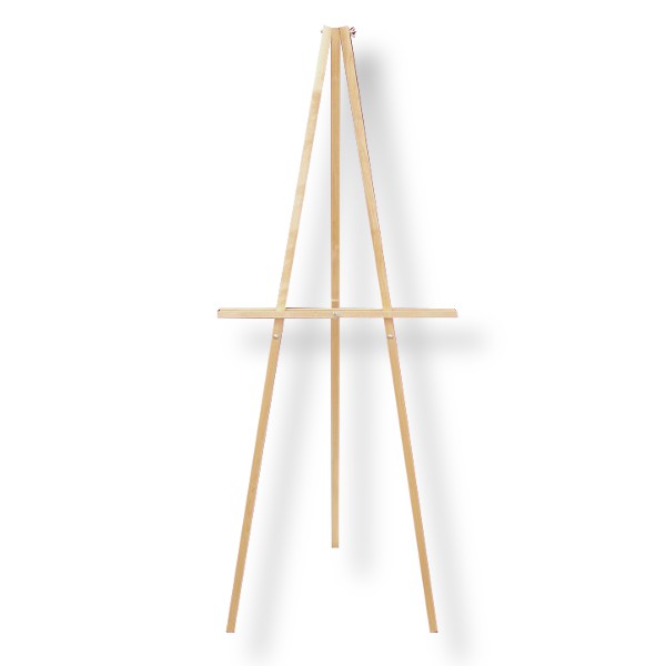 Мольберт напольный (палочный) ОБЛЕЧЕННЫЙ, тип "тренога", деревянный
