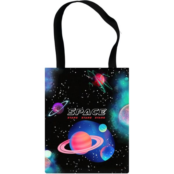 Сумка-шопер ПЧЕЛКА Космос, 39*31 см, 1 отд., полиэстер Акция!