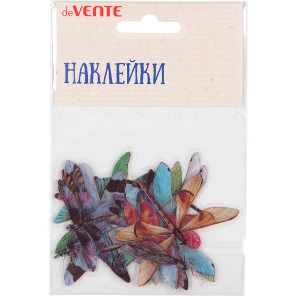 Наклейки для творчества deVENTE Dragonflies, PVC, 20 шт. (от 20 до 60 мм) Наклейки для творчества deVENTE Dragonflies, PVC, 20 шт. (от 20 до 60 мм)